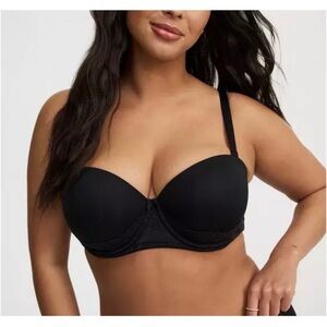 TORRID Black Plus Size - Bombshell Everyday Strapless
Push-Up Bra Size 46DDD NWT